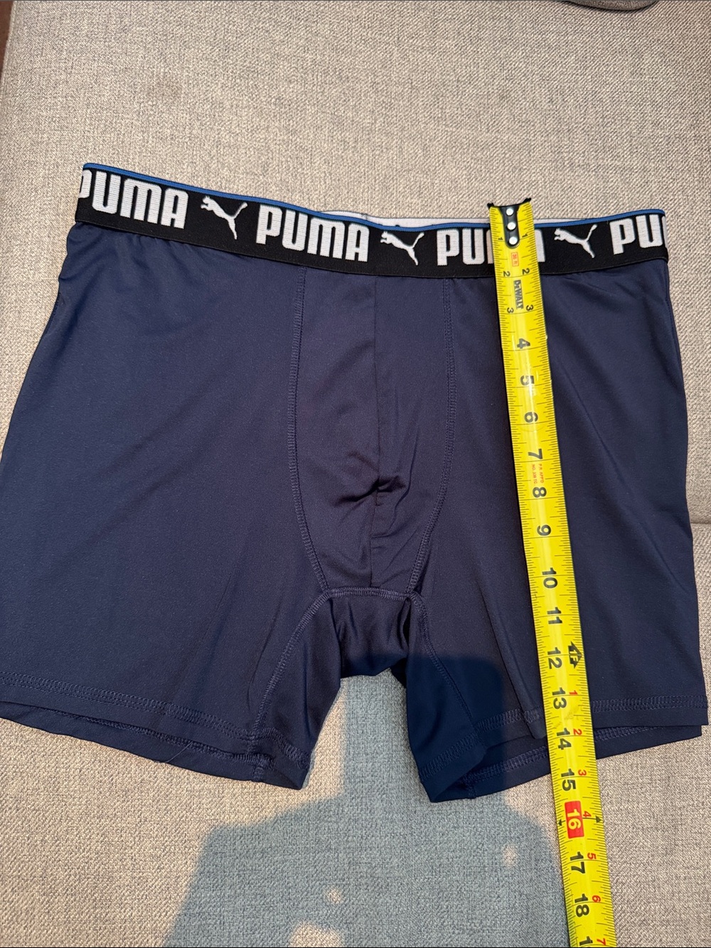 Puma Navy & Black Logo Men's Boxer Briefs